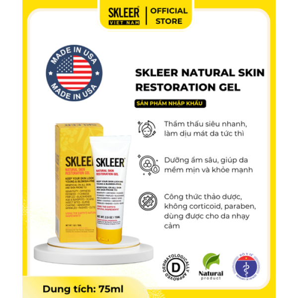 Skleer Natural Skin Restoration Gel 75ml